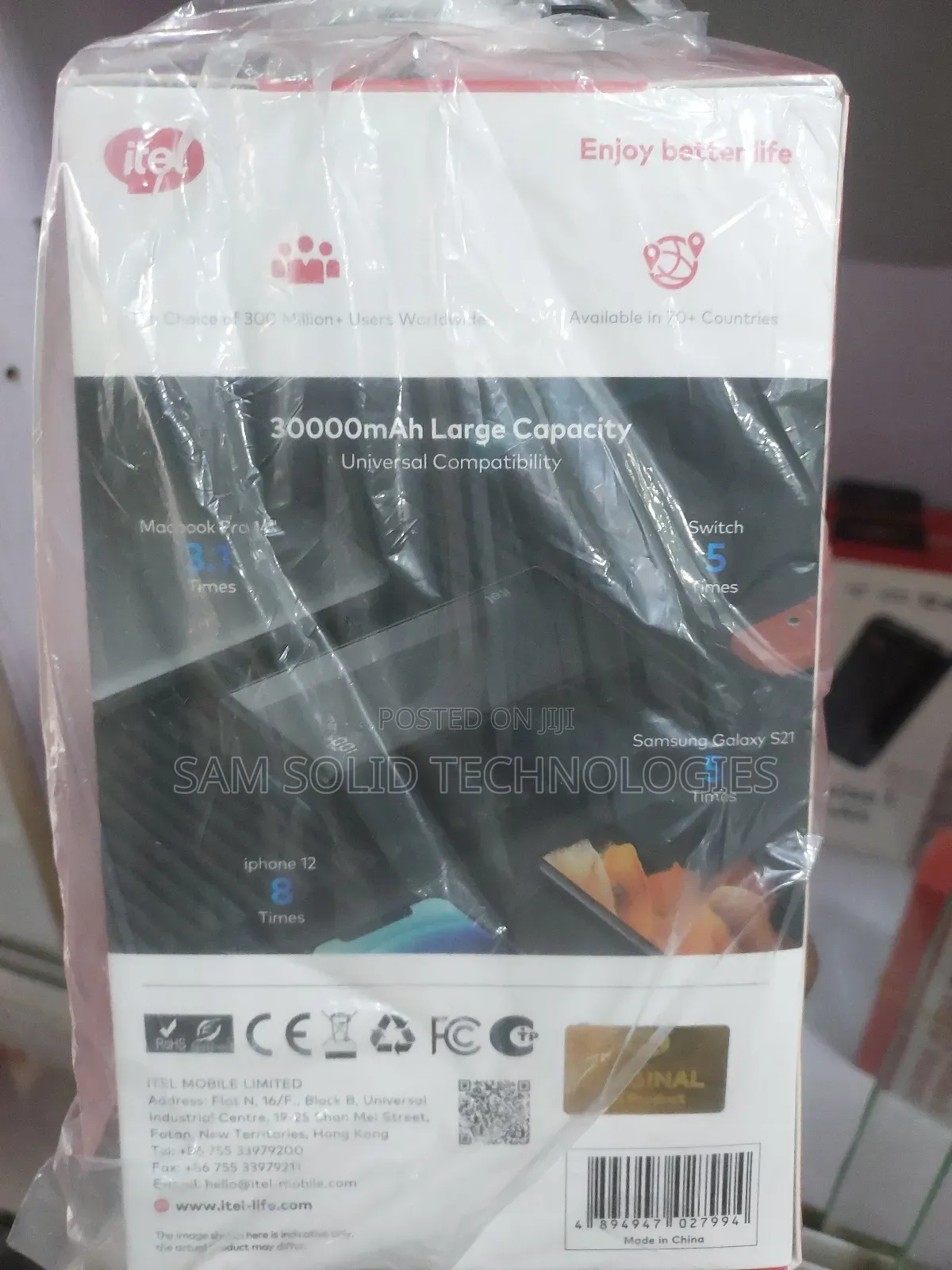 Itel 30000mah Power Pulse 1 22.5w