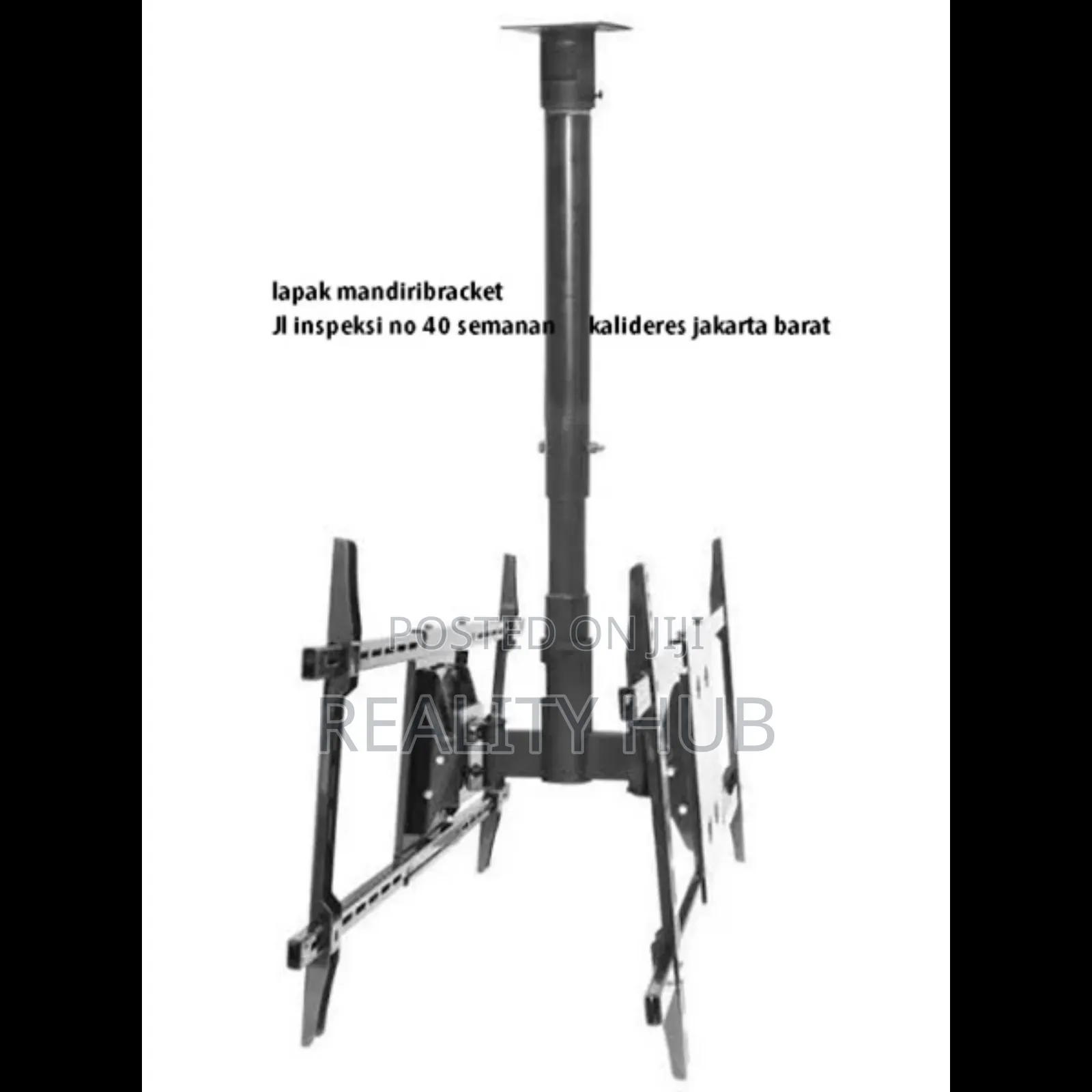 Dual Ceiling Mount Tv Bracket Tilt Swivel 32"-60" Dstt90-15