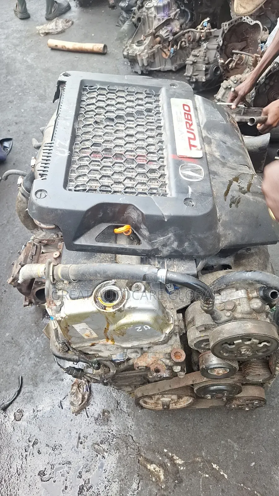 2007-010 Acura RDX Complete Engine and Gearbox With Turbo