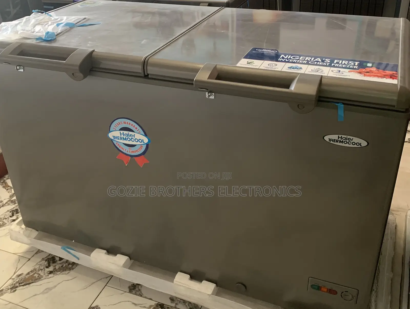 Haier Thermocool Inverter Chest Freezer 429 Liters Silver