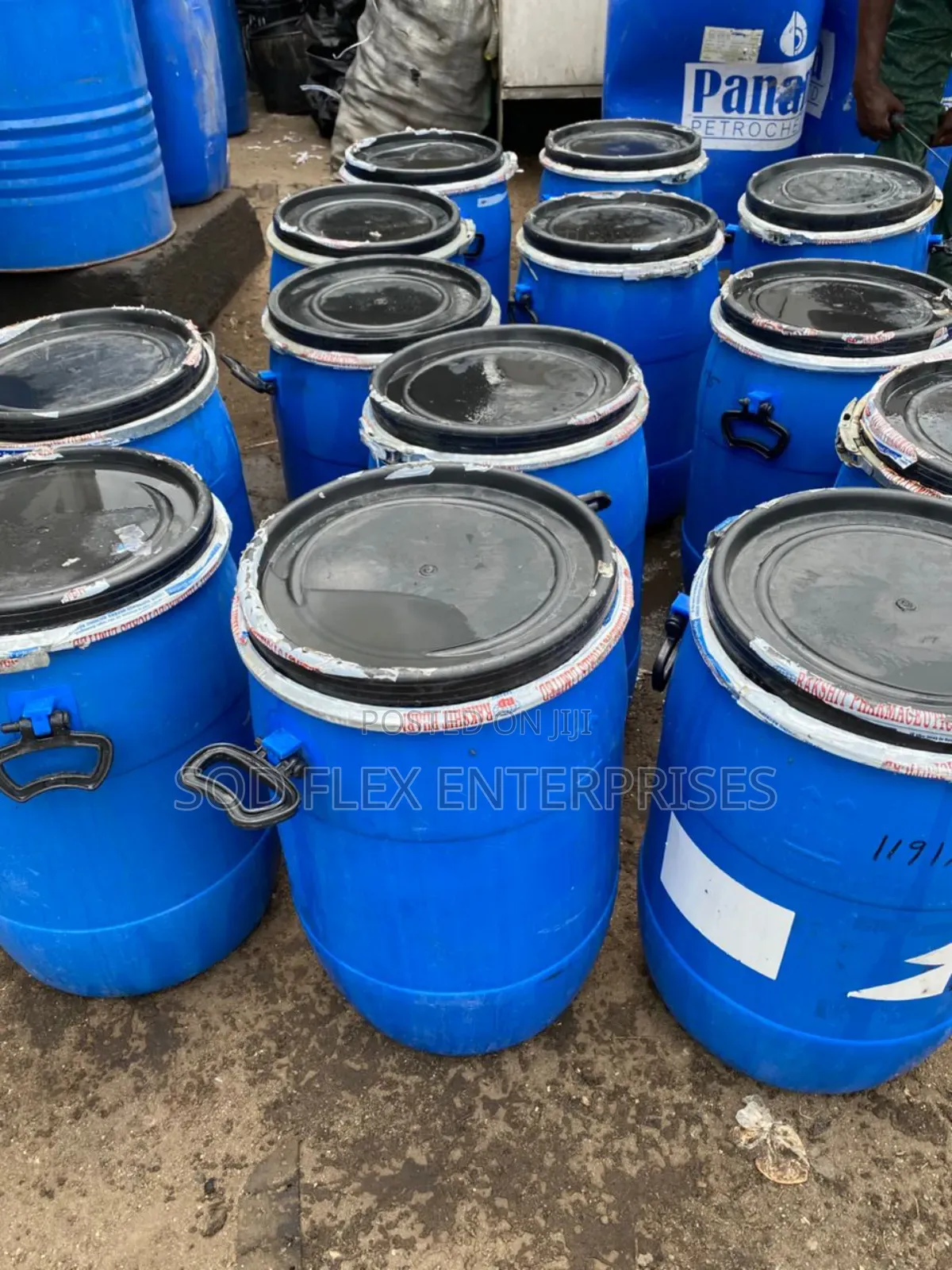 80l Blue Rubber Plastic