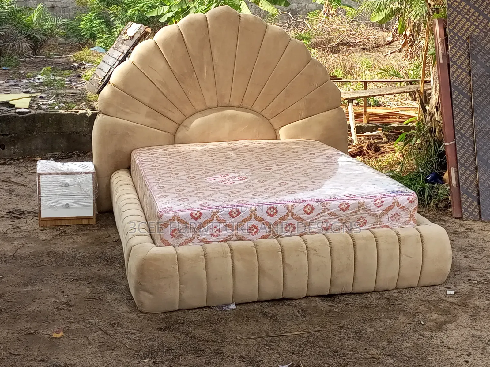 Golden Beige 5 by 6 Bedframe