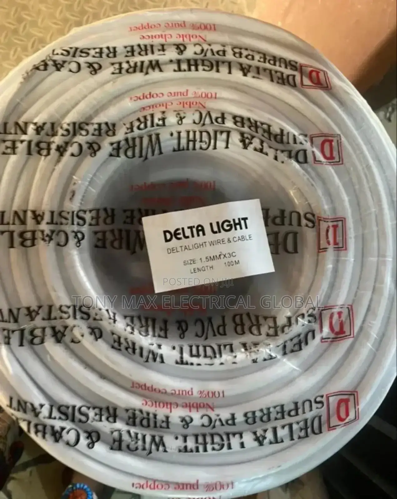 100%Puer Cooper 1.5mm 3core Electric Flexible Cable
