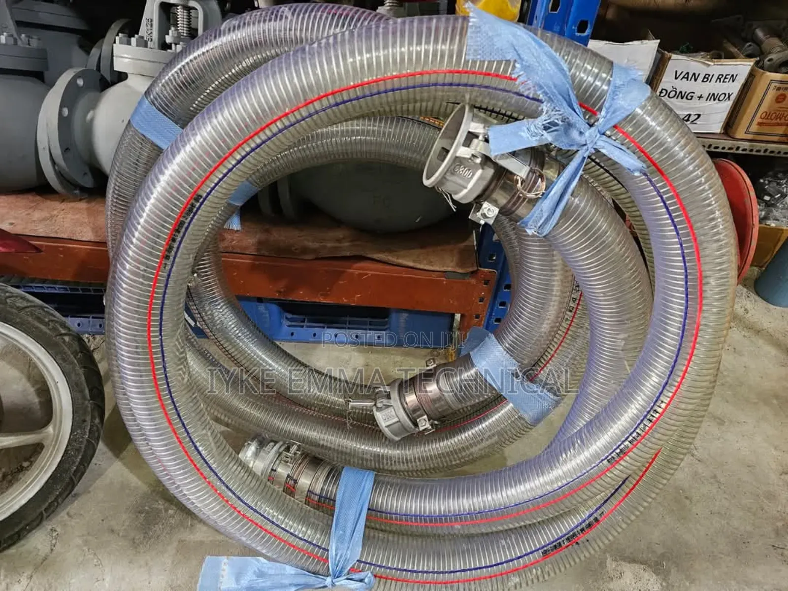 Reinforced Steel Wire PVC Transparent Flexible Hose Suc /Dis