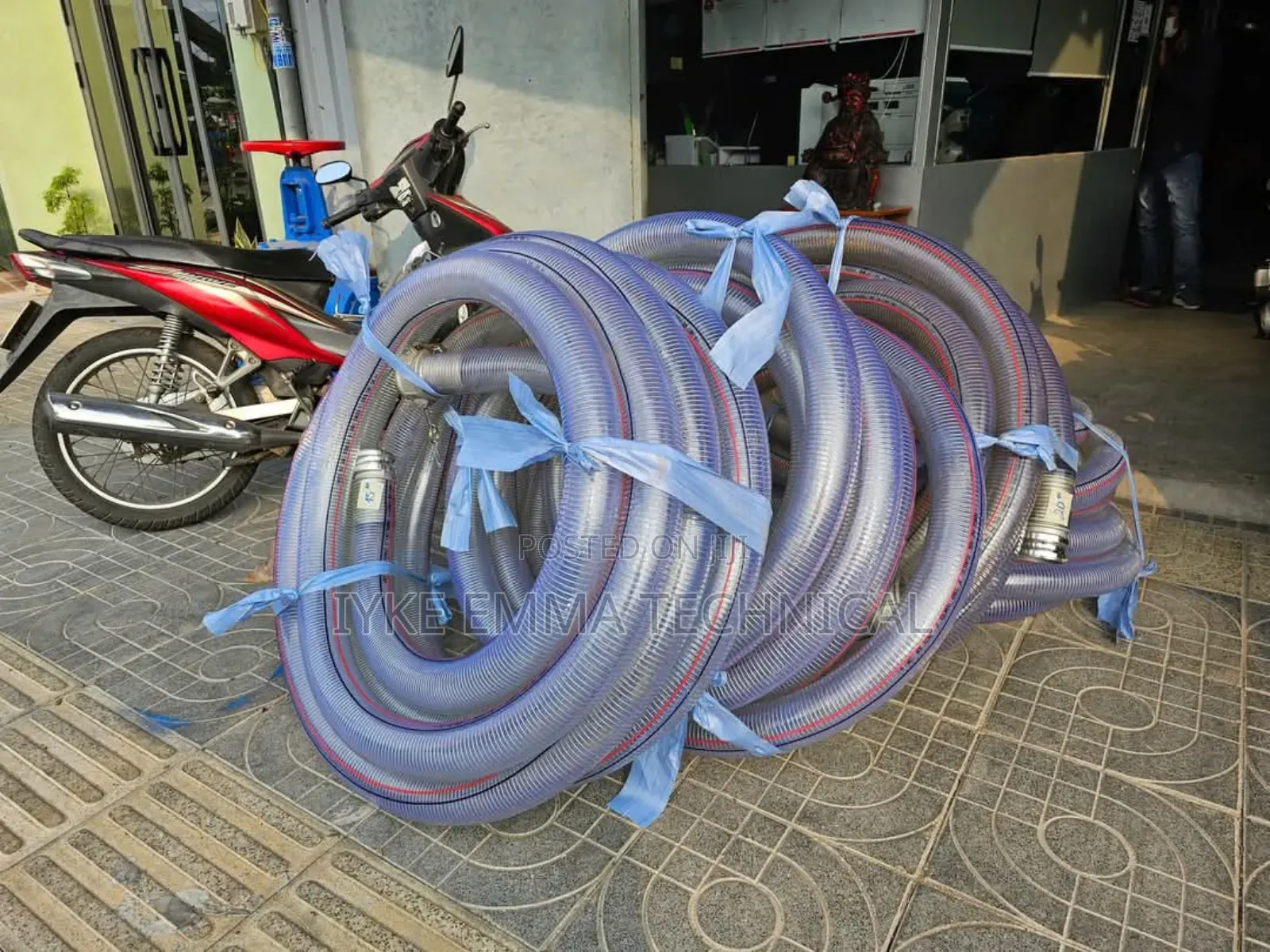 Reinforced Steel Wire PVC Transparent Flexible Hose Suc /Dis