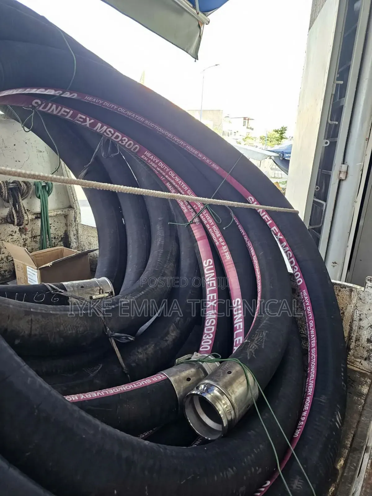 Fuel Oil Cargo Rubber Flexible Hose 30mtrs X 4 Inch Camlock