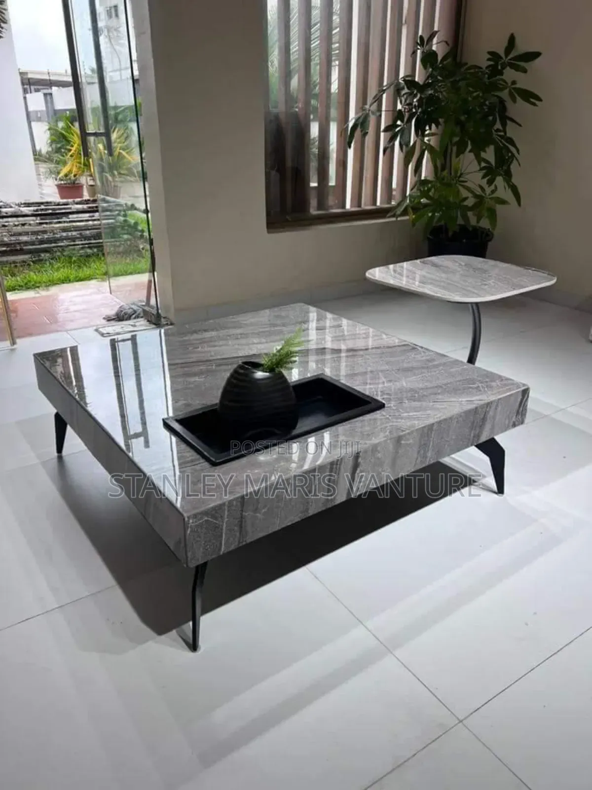 Turkish Marble Center Table With Stool