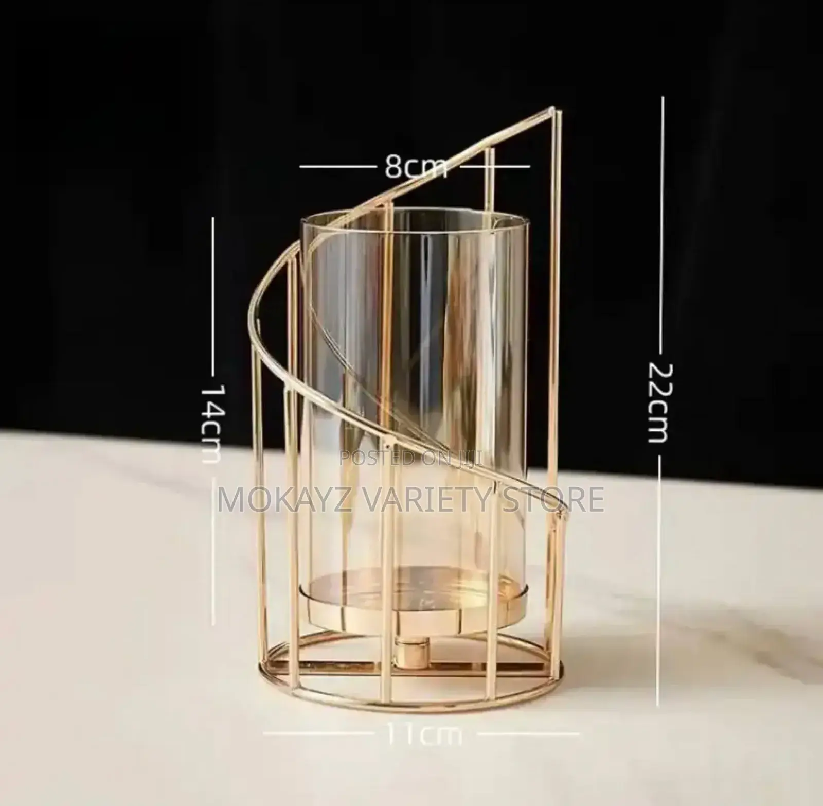 European Style Glass Candle Holder,Candlelight Decor(Big)