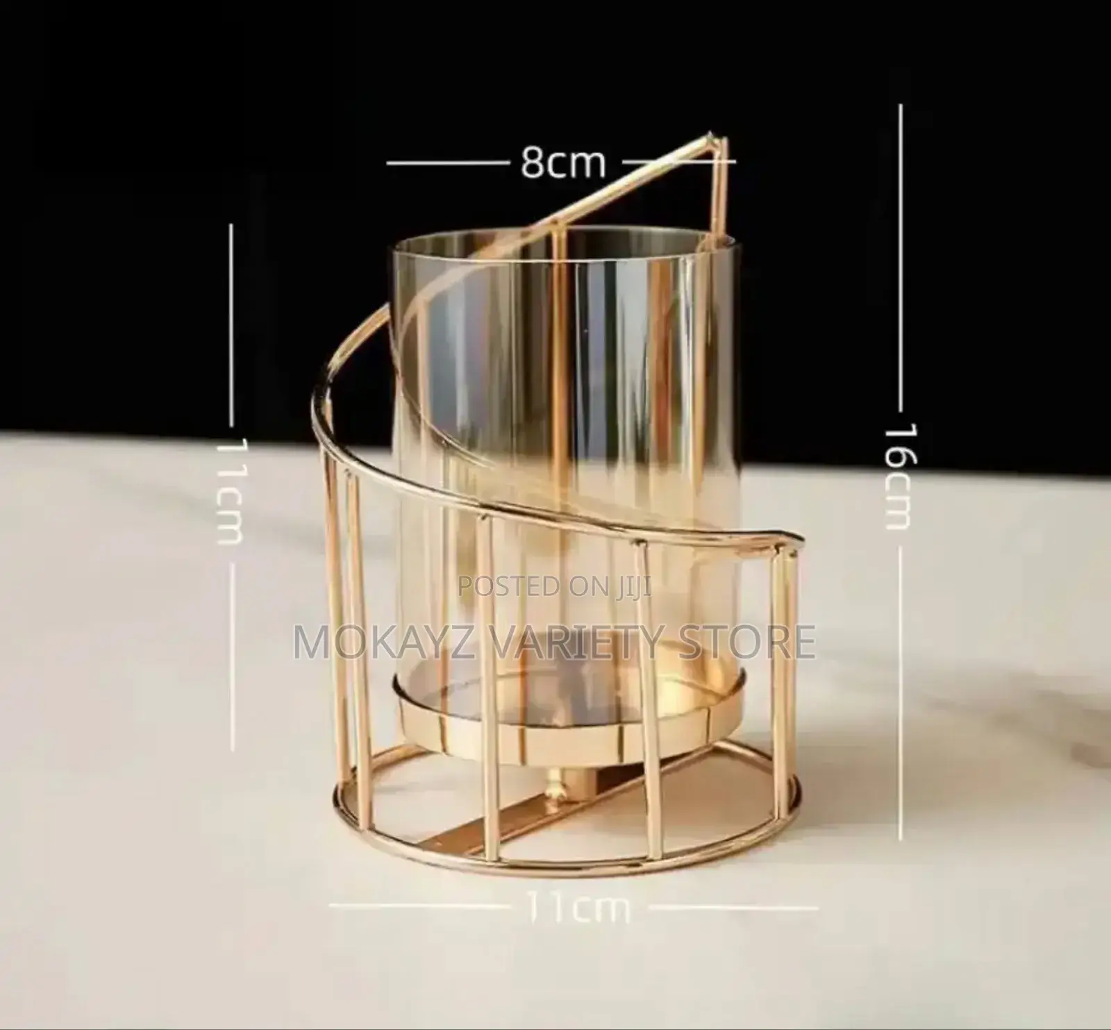 European Style Glass Candle Holder,Candlelight Decor(Big)