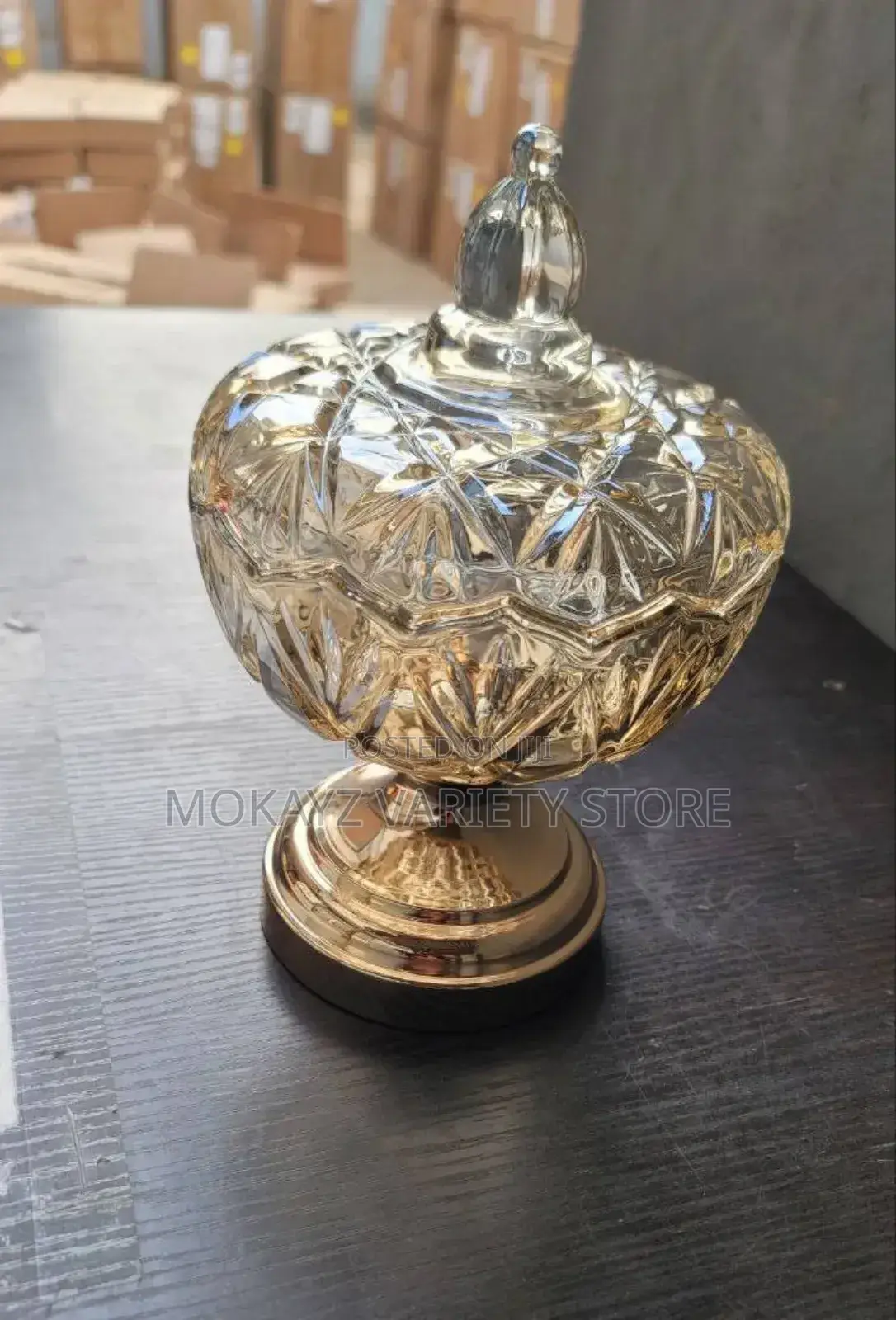 Multipurpose Crystal Glass Jar Decoration