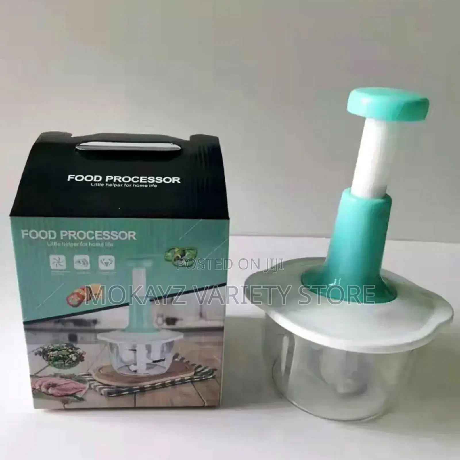 Hand Pat Manual Food Processor With Extra Blades