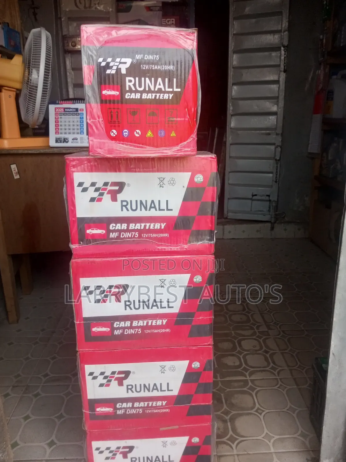 12v75ah Runall Battery