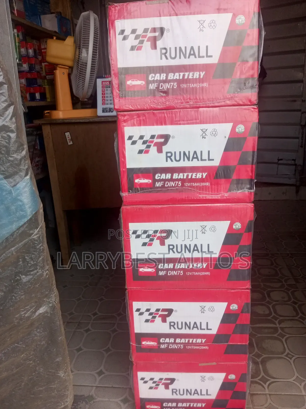 12v75ah Runall Battery
