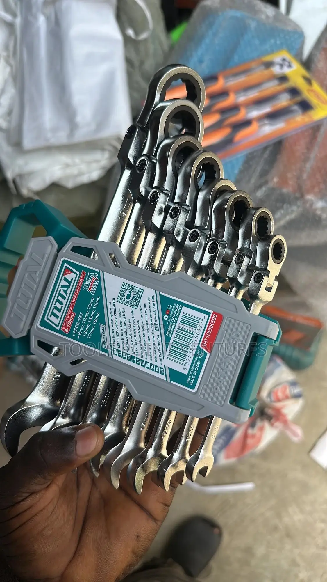 8pcs Flexible Ratchet Spanner