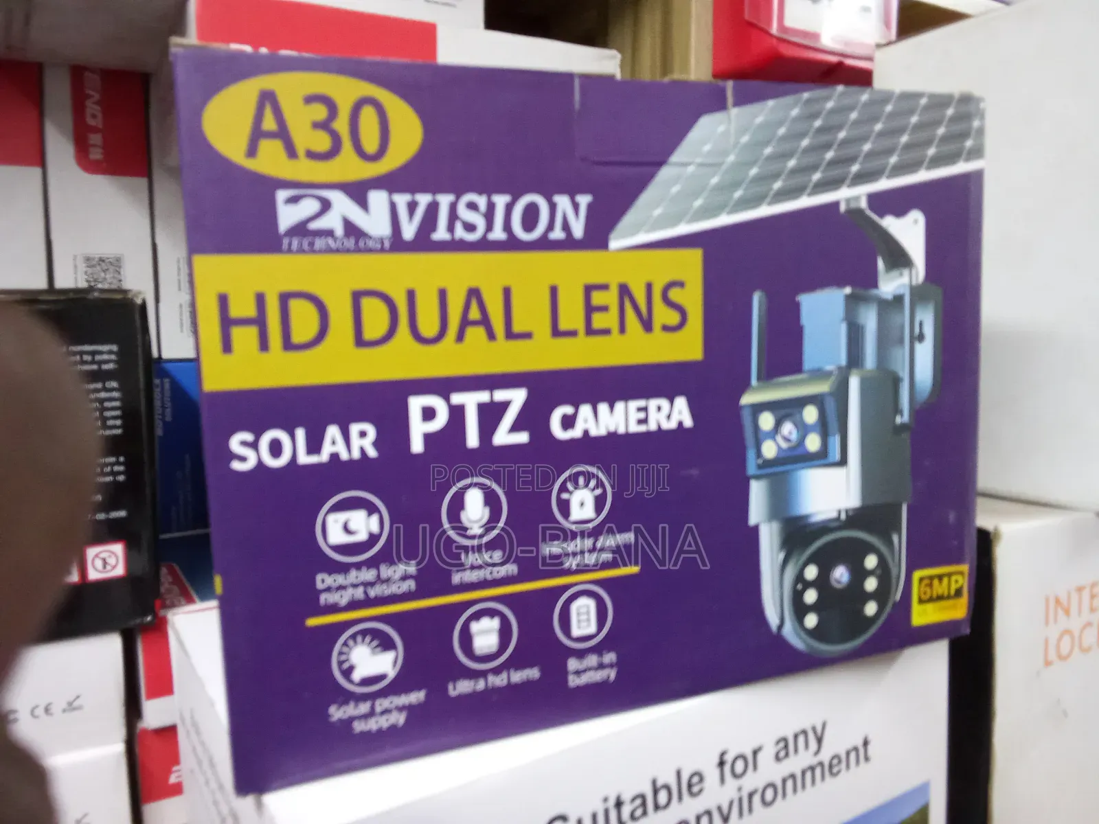 Dual Lens Solar PTZ Camera 2nvision 6mp