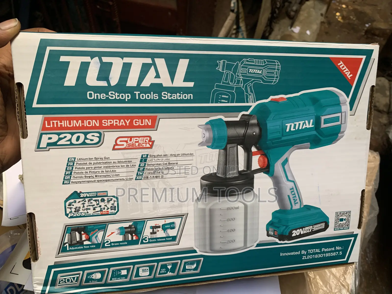 Total Cordless Paint Sprayer One Battery