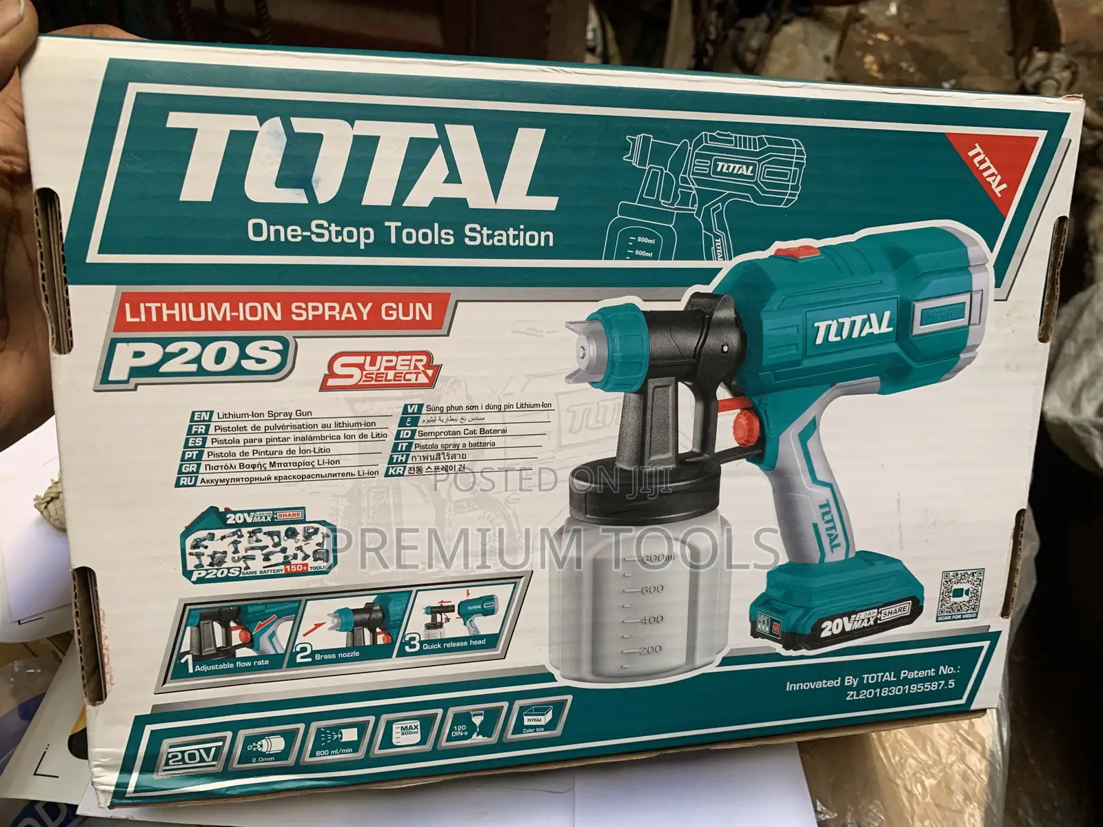 Total Cordless Paint Sprayer One Battery