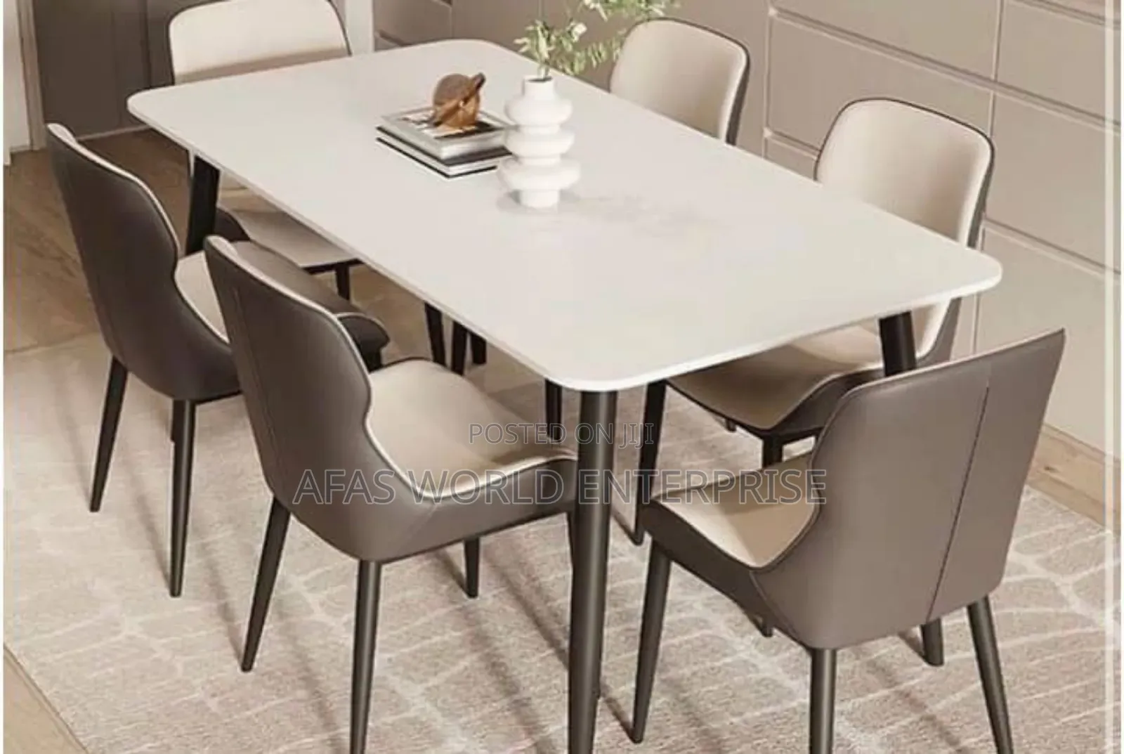 Strong Dinning Table With Six Chairs