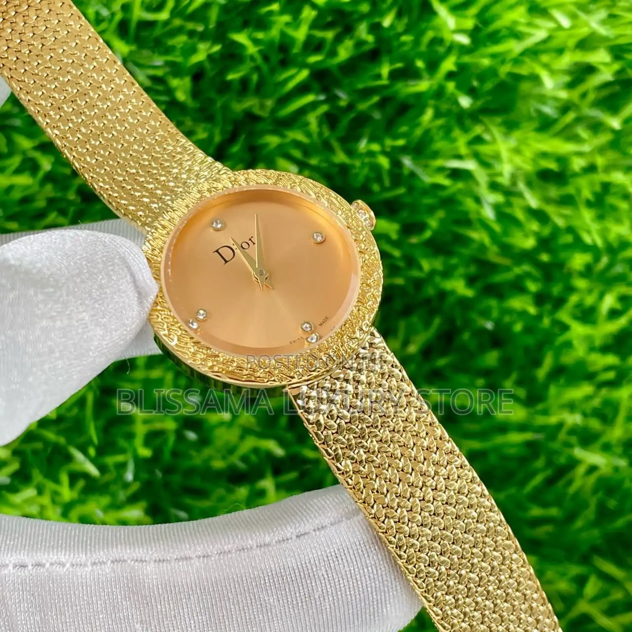 Dior Quality Net Strap Luxury Female Wristwatches