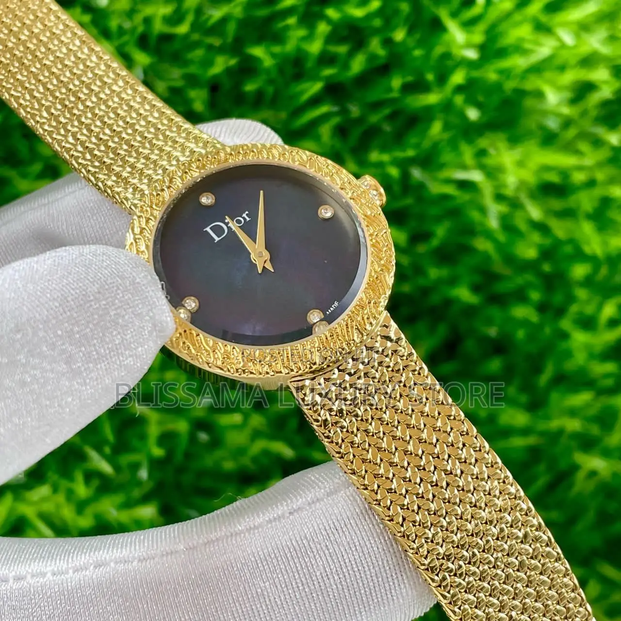 Dior Quality Net Strap Luxury Female Wristwatches