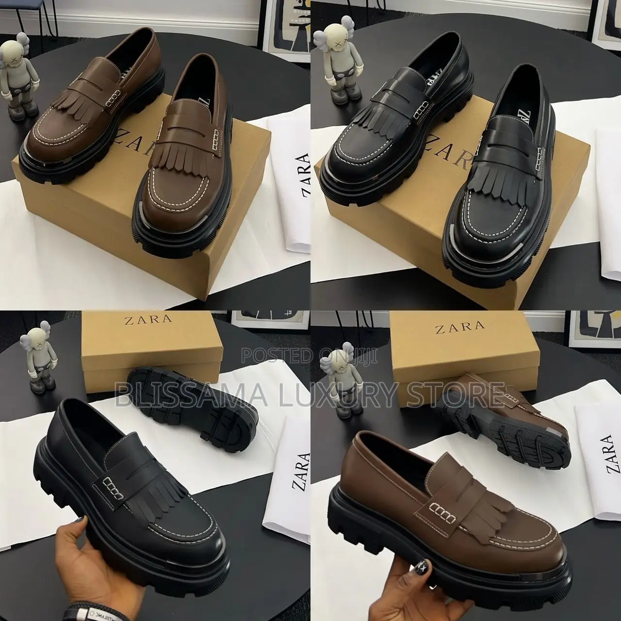 2025 Zara Men Quality Chunky Sole Luxury Loafers Shoes