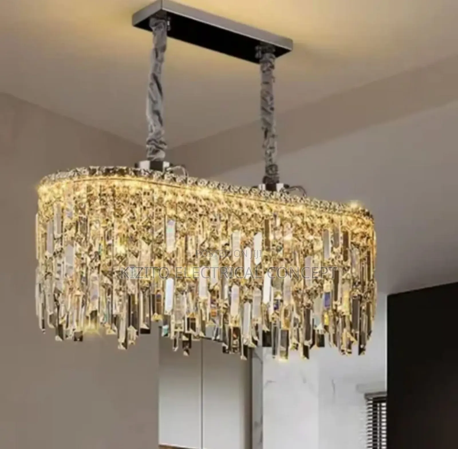 Nordic Crystal Glass Chandelier Living Luxury