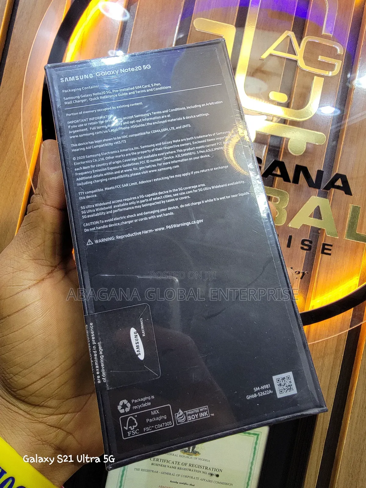 New Samsung Galaxy Note 20 Ultra 5G 512 GB Black