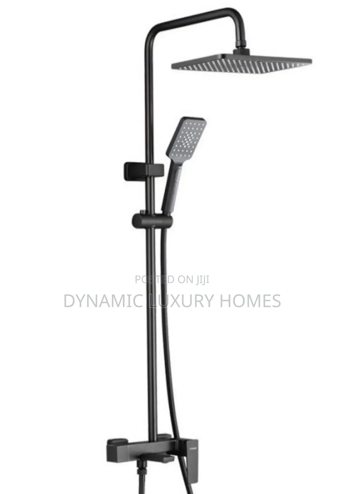 Executive Luxury Heavy Gauge Black Standing Shower Mixer
