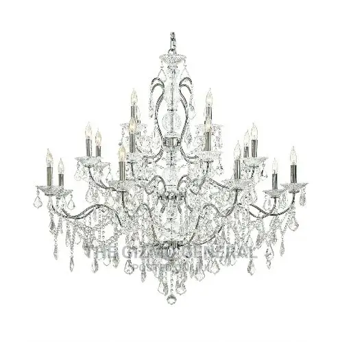 12 Light Chandelier Chrome Finish