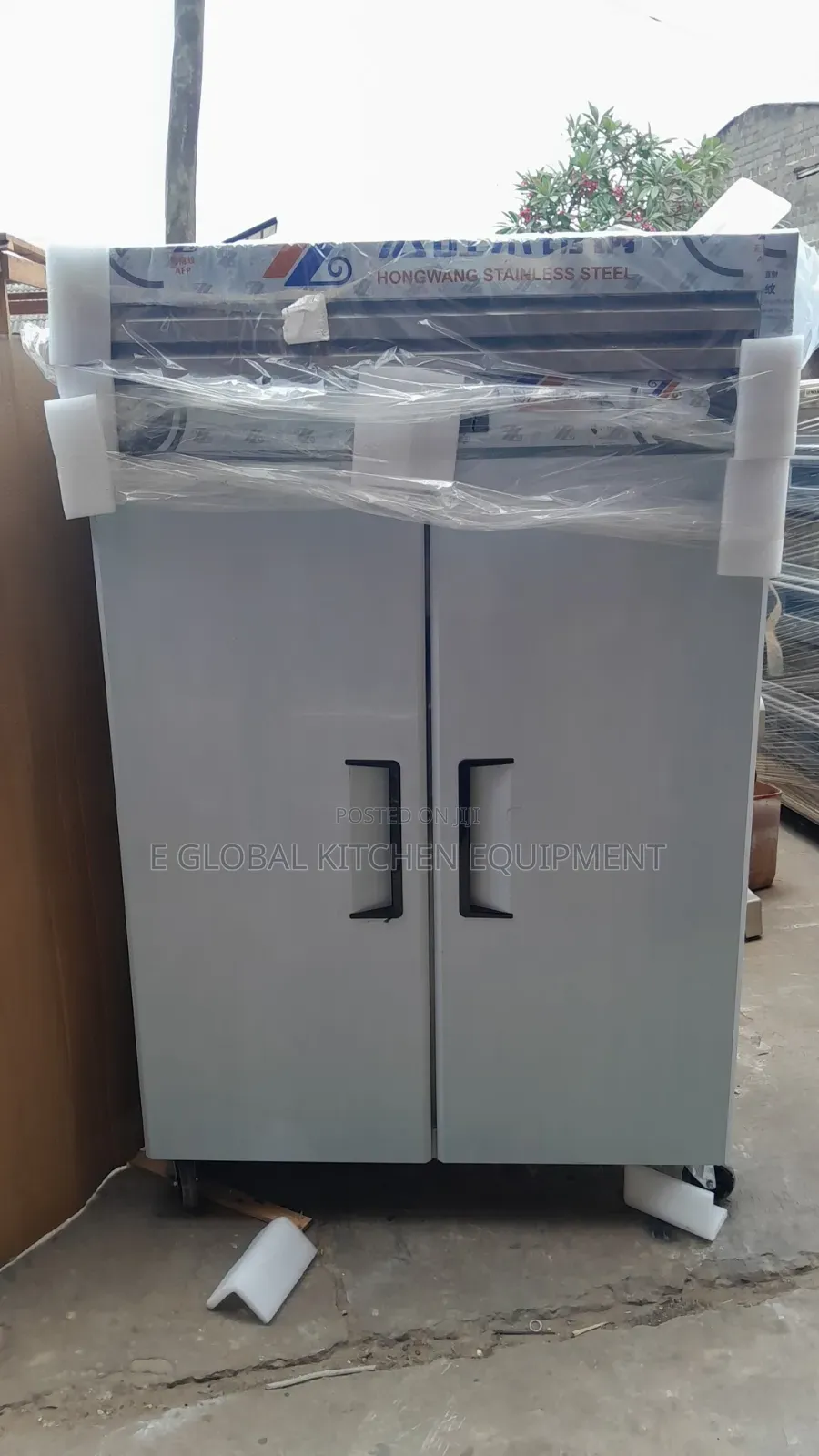 Two Doors Stainless Freezer