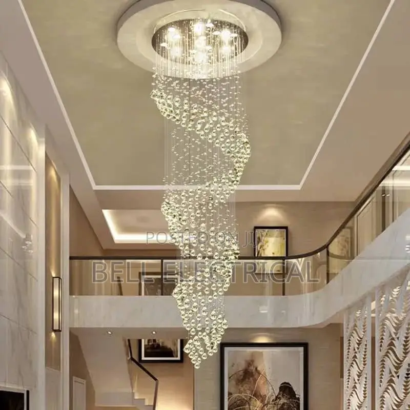 Chandelier For Spiral Interior Design Ladder
