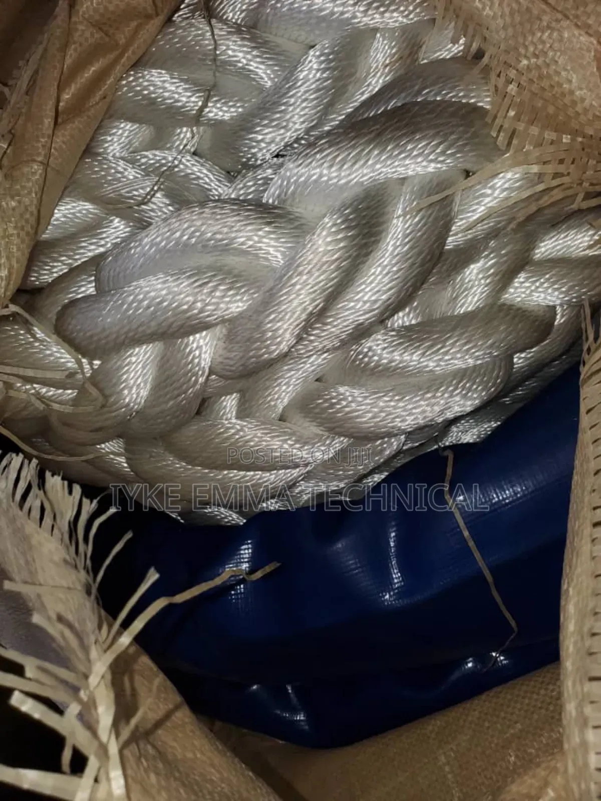 8 Strand 64mm 220m Length Polypropylene Mooring Rope