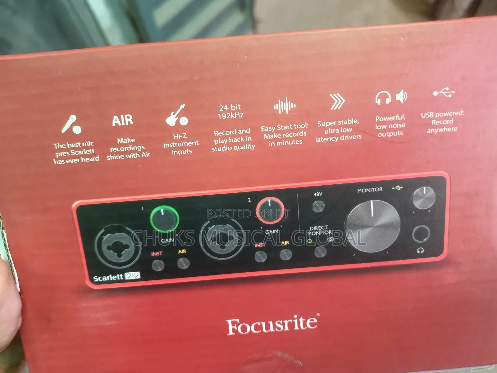 Scarlett 2i2 Sound Card