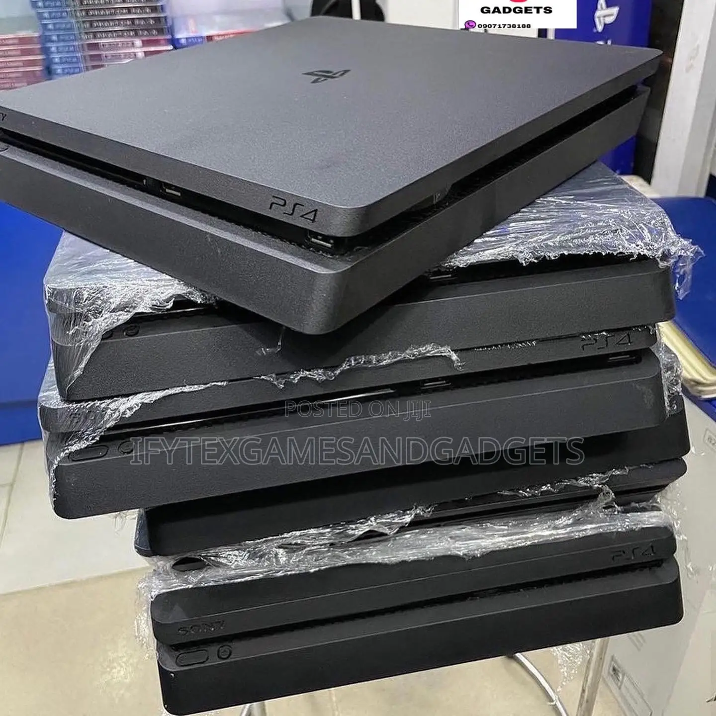 Playstation 4 Slim 500gb Uk With 2 Pads and 12 Games
