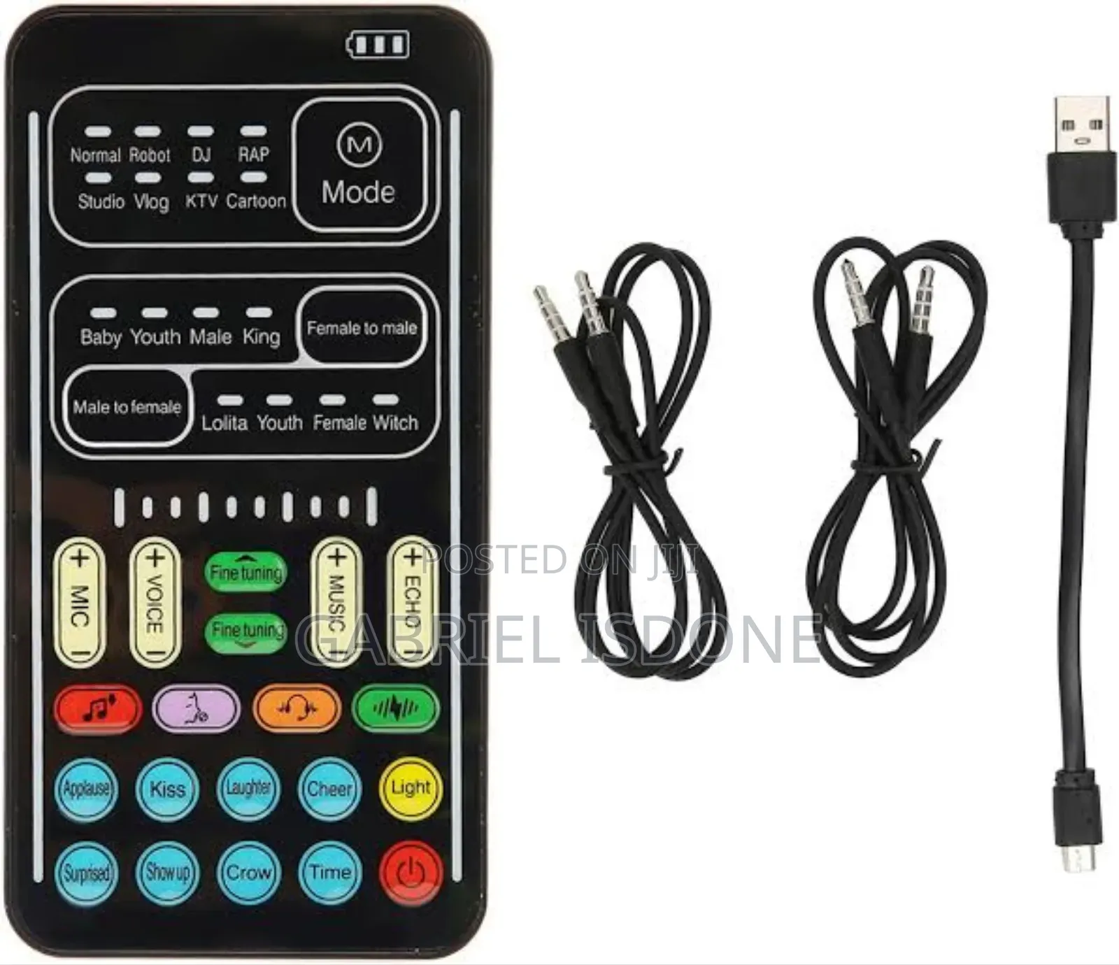 Portable Voice Changer, 8 Voice Changes Live Sound Card