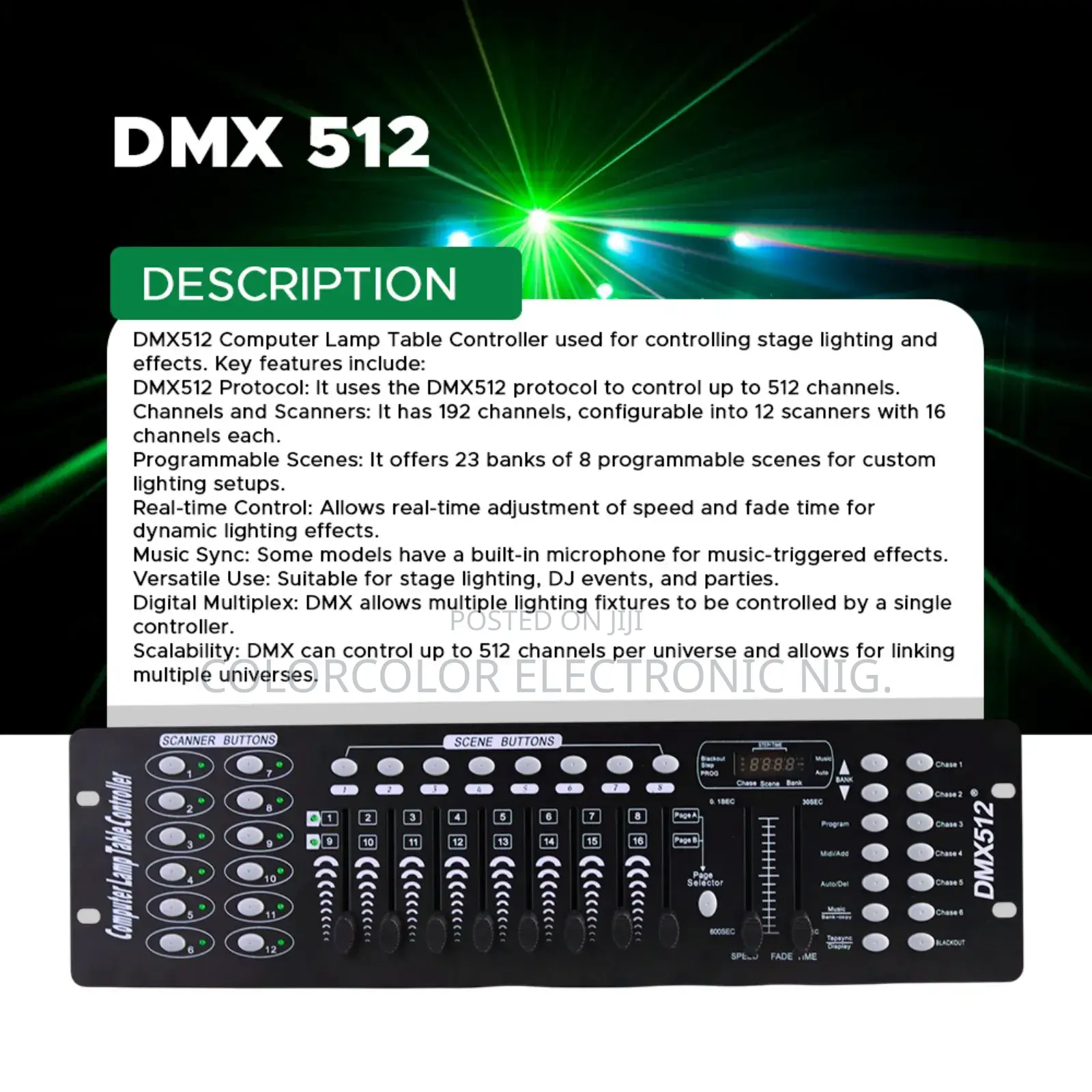 DMX 512 Controller