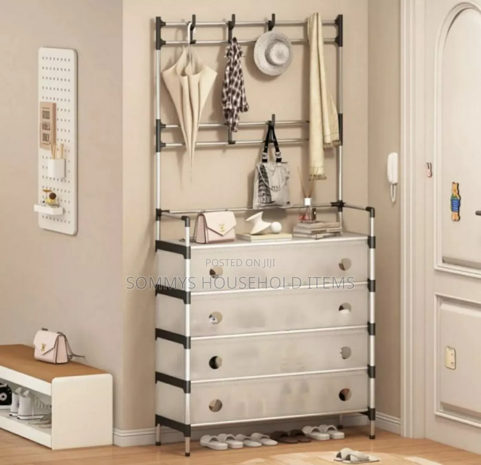 5layer Shoe and Hat Rack With Cover