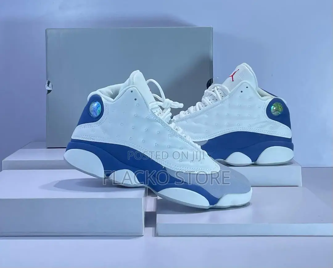 Original Air Jordan 13 Retro French Blue Sneakers
