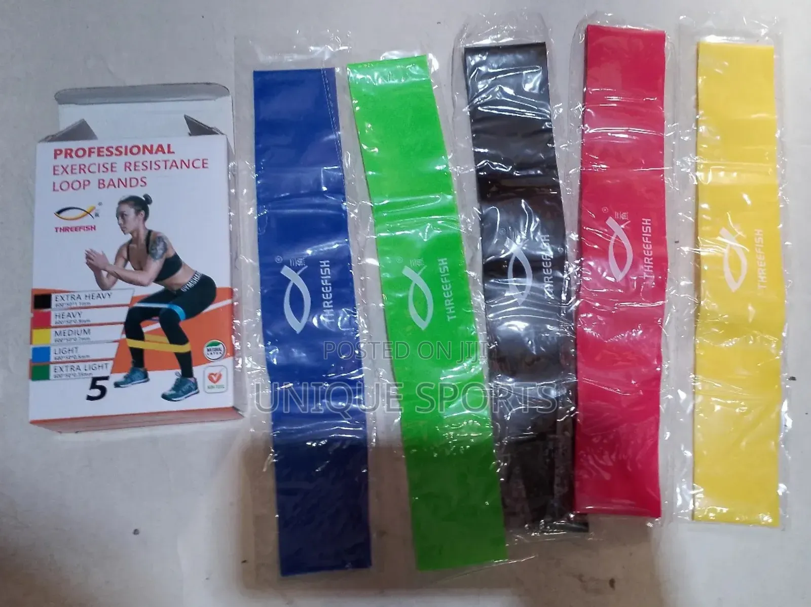Mixed Colours Resistance Exercise Band