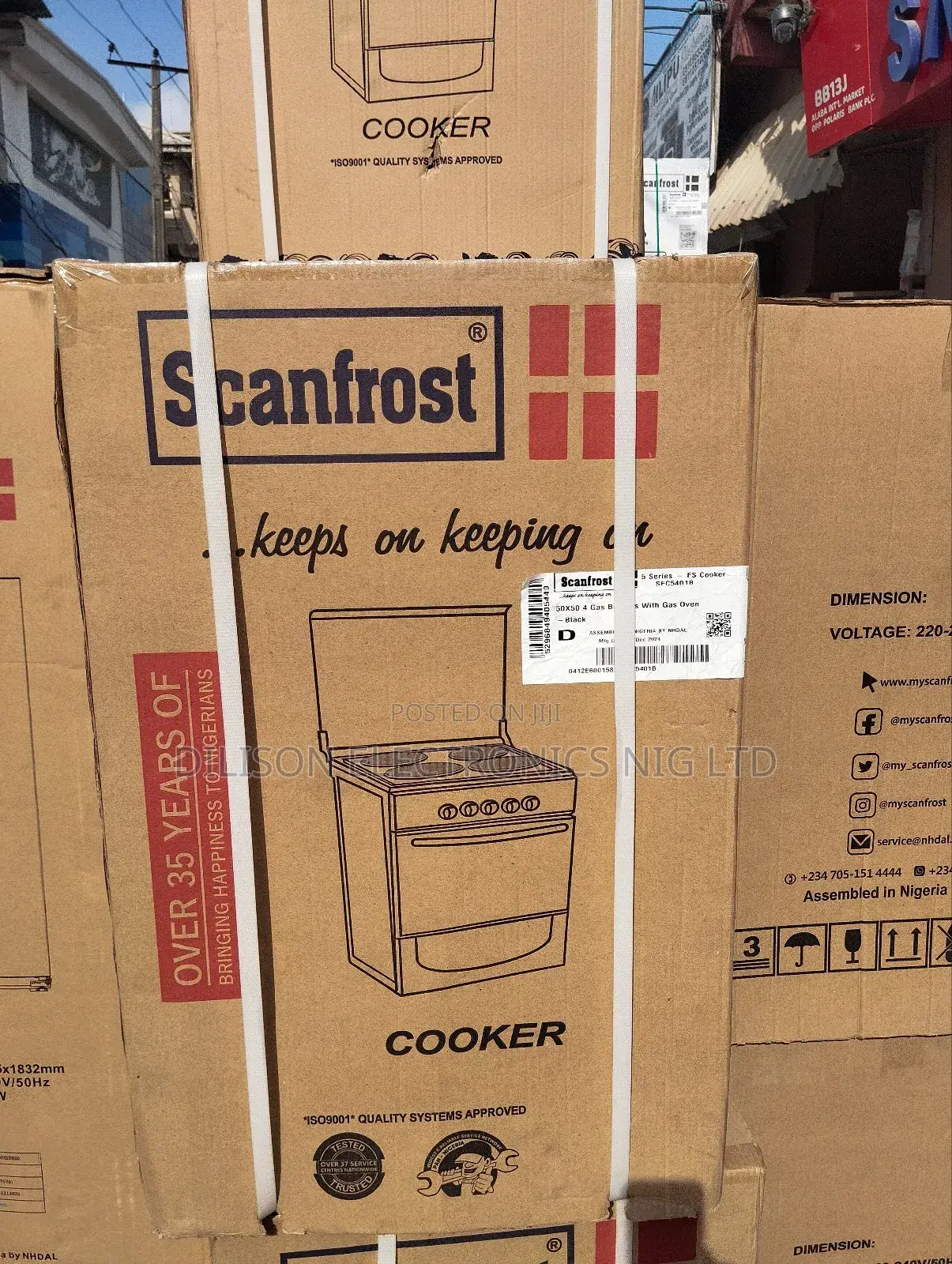 Scanfrost Standing Gas Cooker 50/50