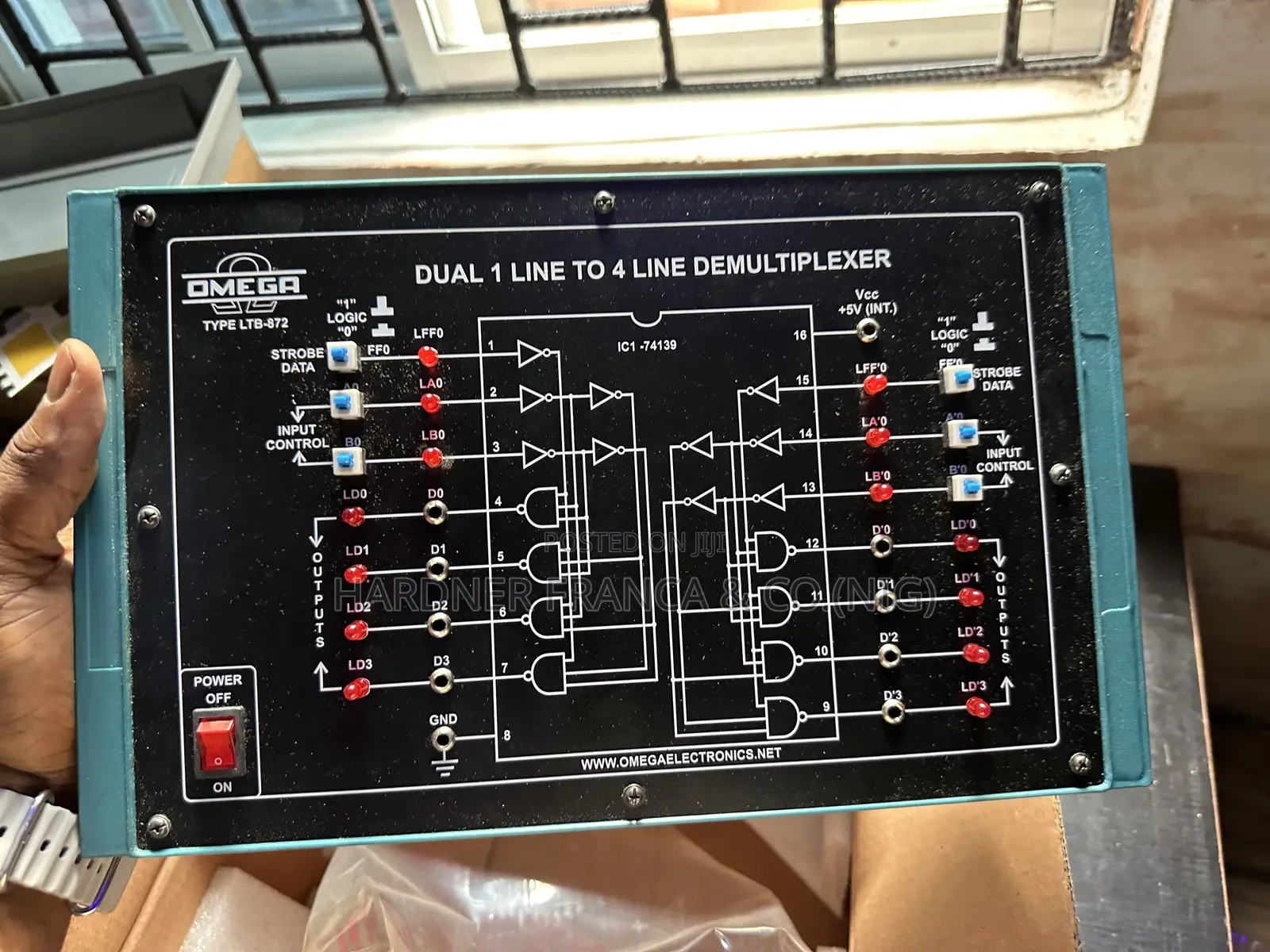 Dual 1 Line to 4 Line Demultiplexer Trainer