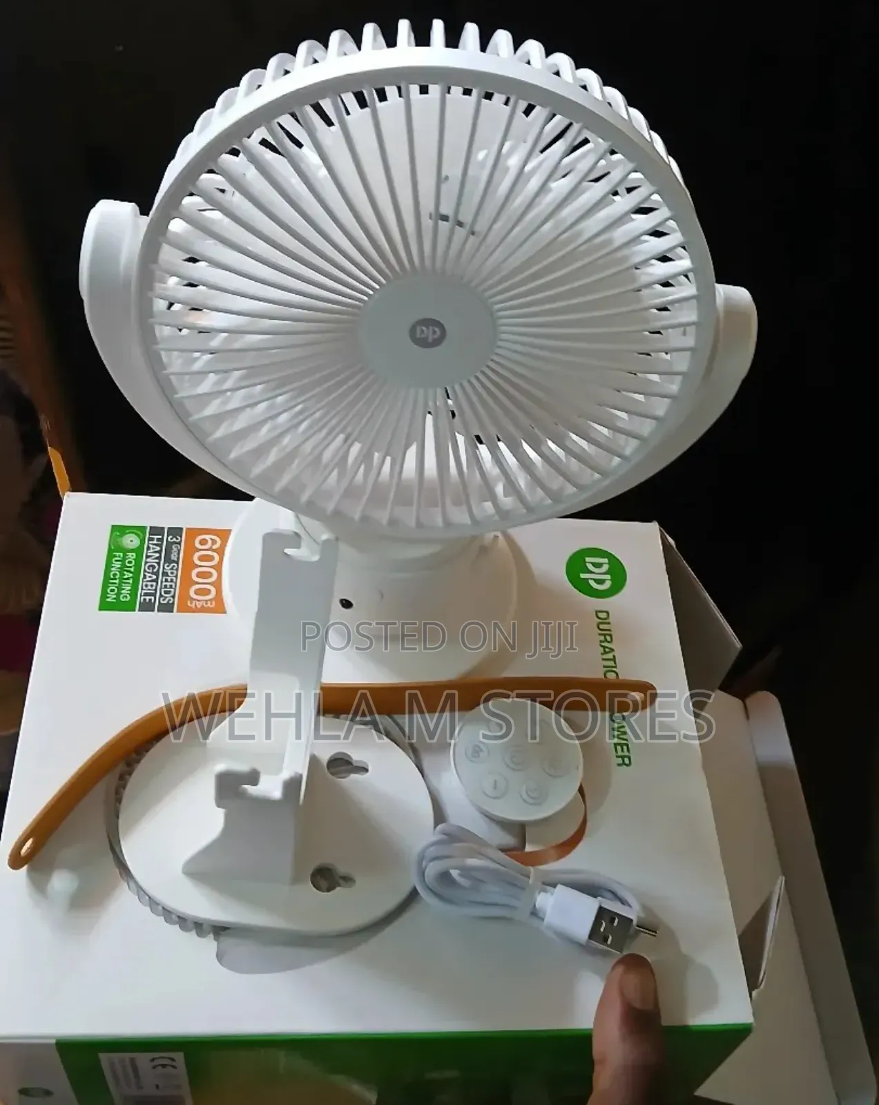 Dp Desktop Portable Rechargeable Fan - Dp 7689