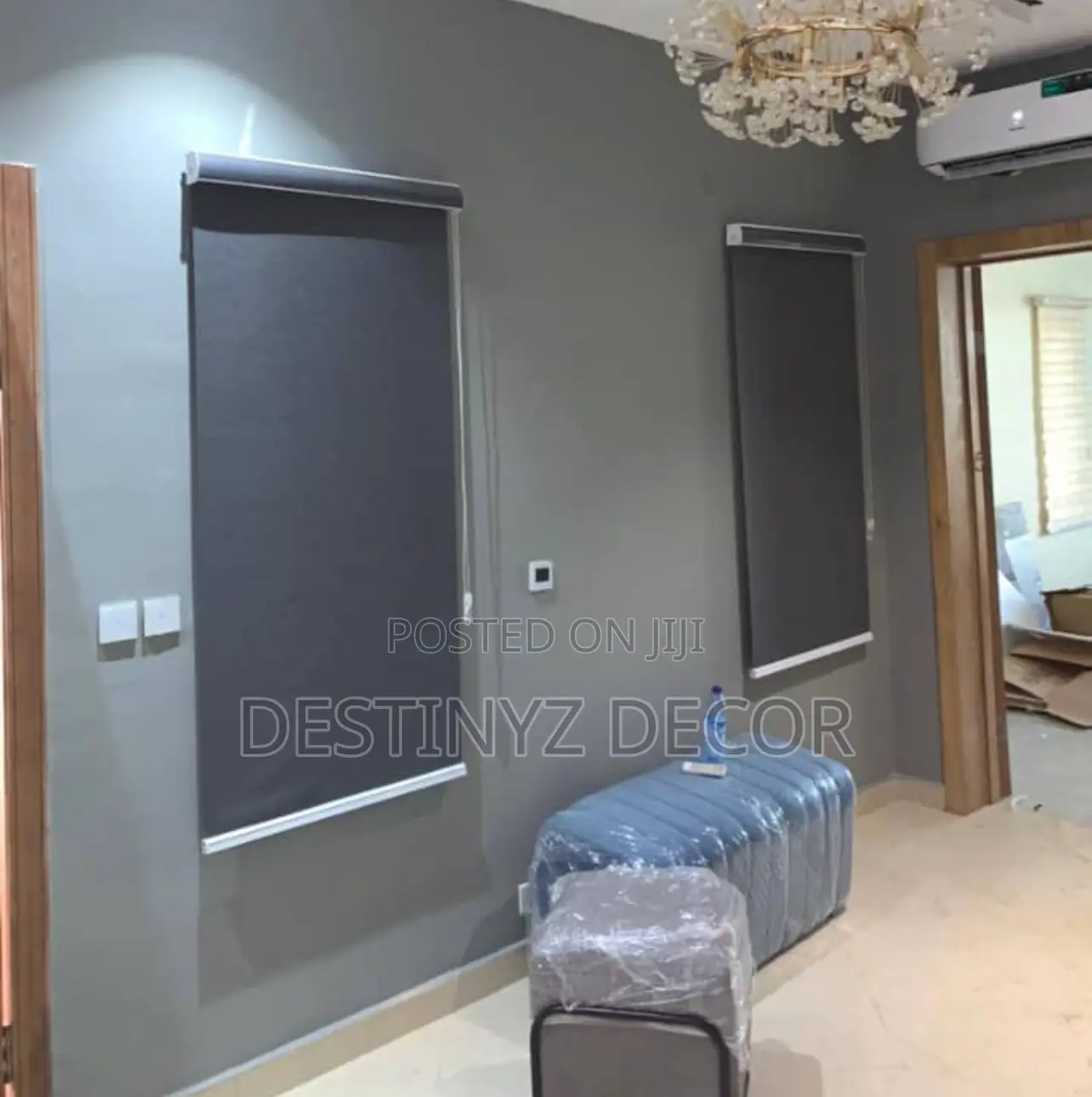 Blackout Grey Roller Window Blinds