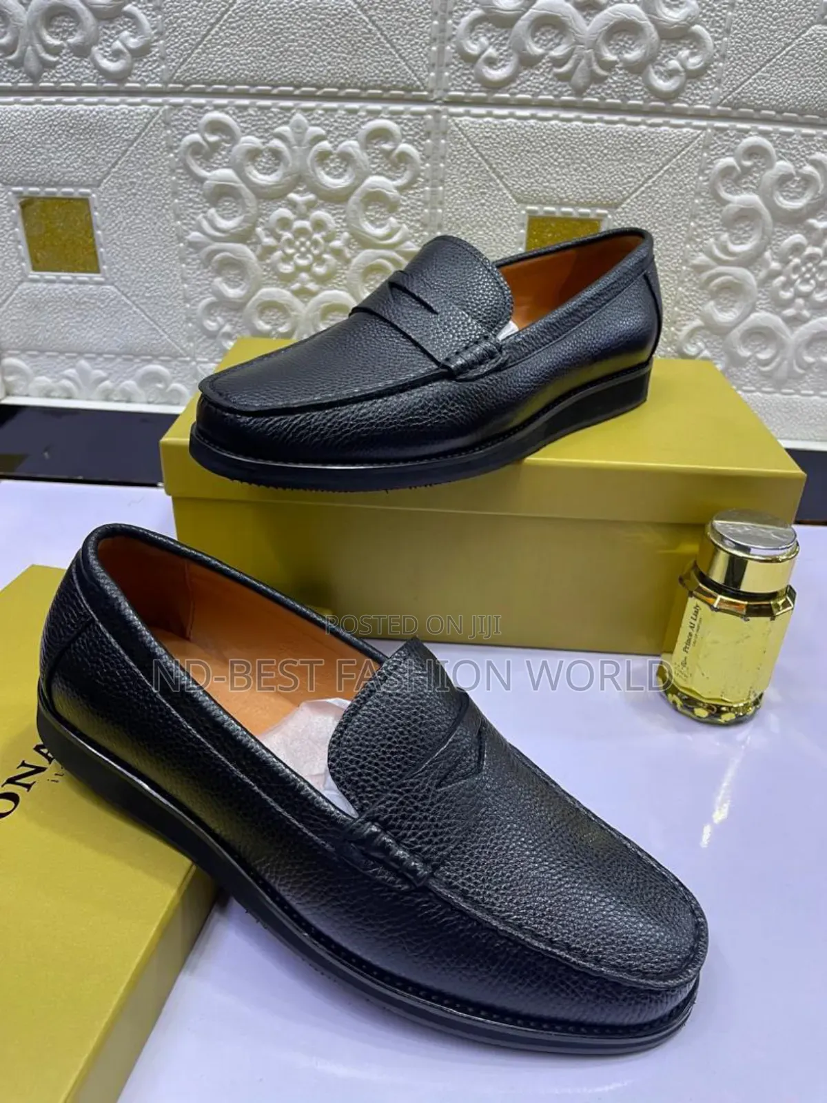 Billionaire Black Leather Shoe