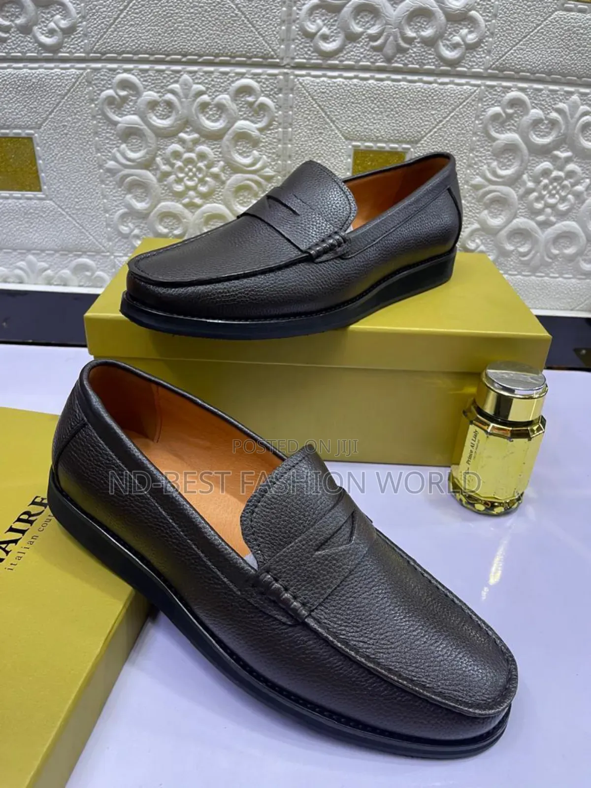Billionaire Black Leather Shoe