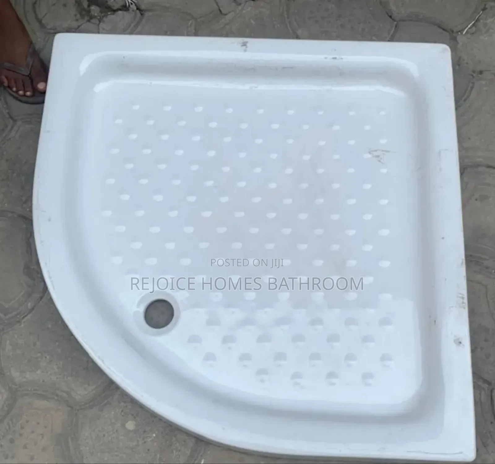 Round/Corner/Angle Ceramic Shower Tray 90 by 90