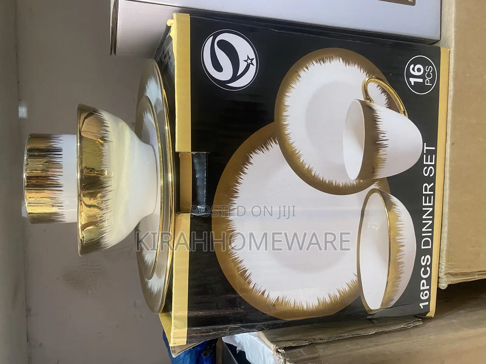 16pcs Dinner Set White (With Touch of Gold)