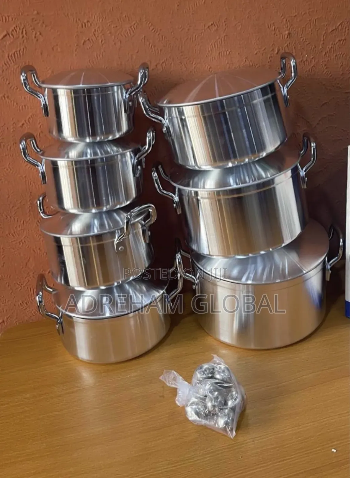 7pc Hoffner Aluminum Pot Set(16,18,20,22,24,26 28cm)