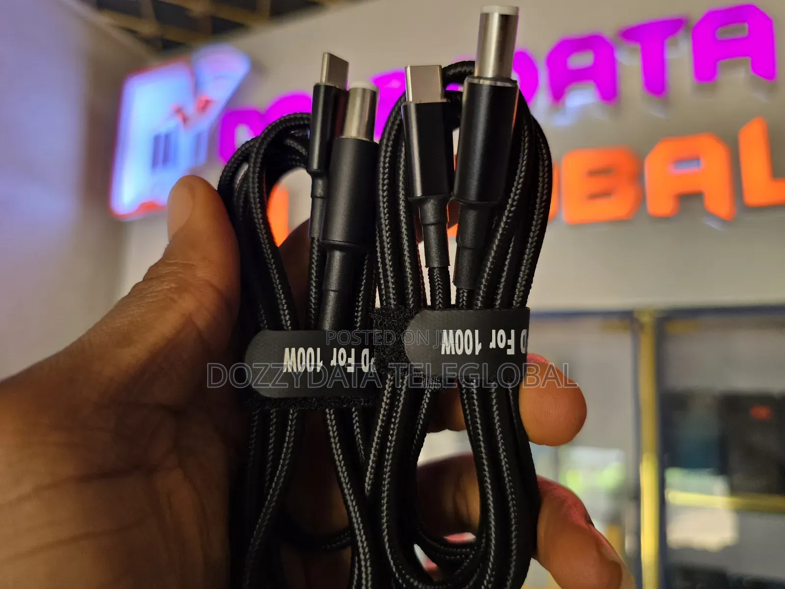 100w Cable Type C to Laptop Big Mouth for Power Bank