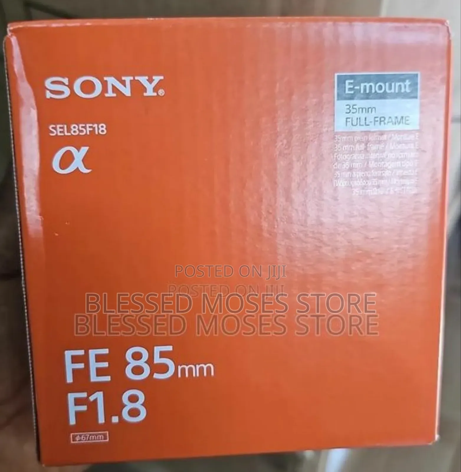 Sony Lens 85mm F1.8